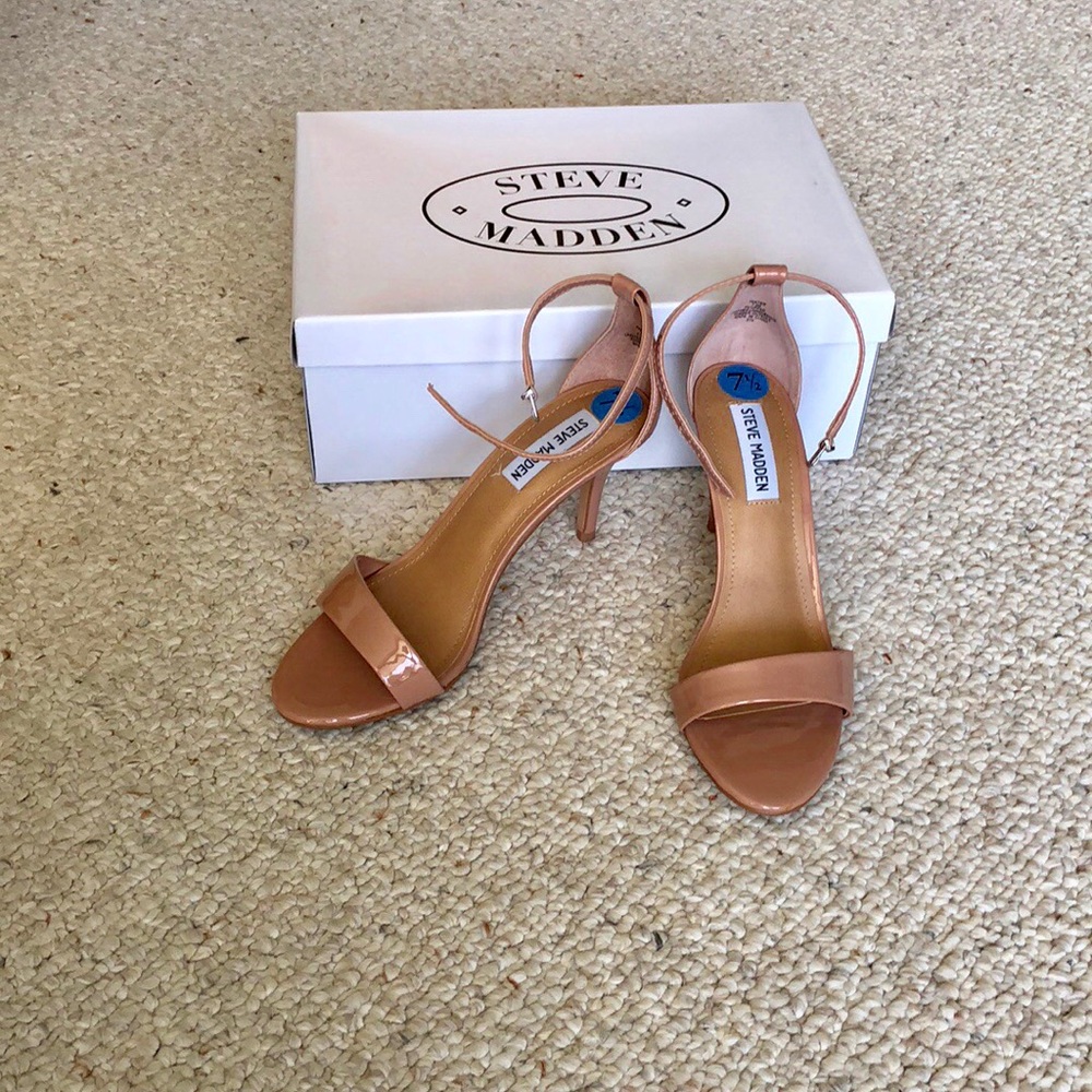 Steve Madden open toe heels.